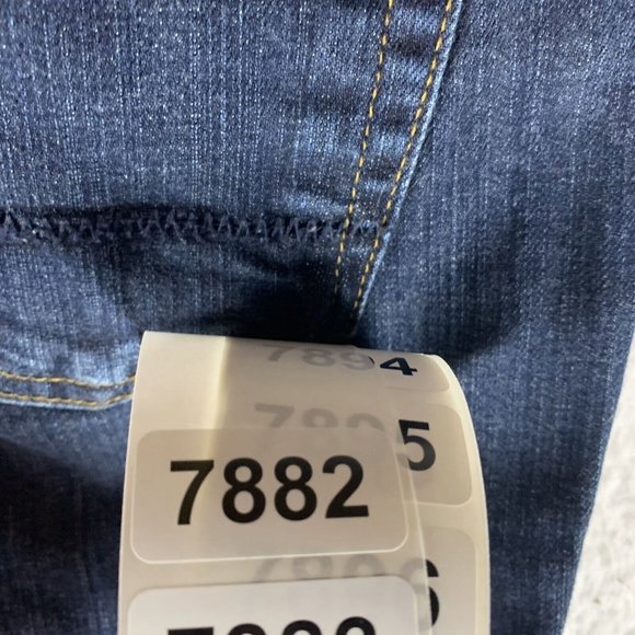 Lands' End Canvas Jeans Women's 31 Blue Denim Stretch Low Rise Straight Leg 7882 - Picture 8 of 8